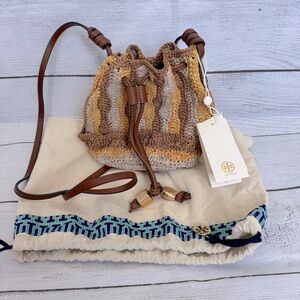 Tory Burch Raffia Mushroom bag